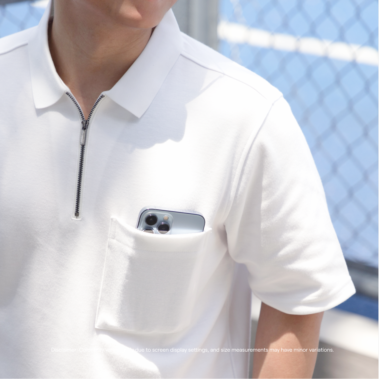 Men's Get-Up, Zip Up Polo Shirt