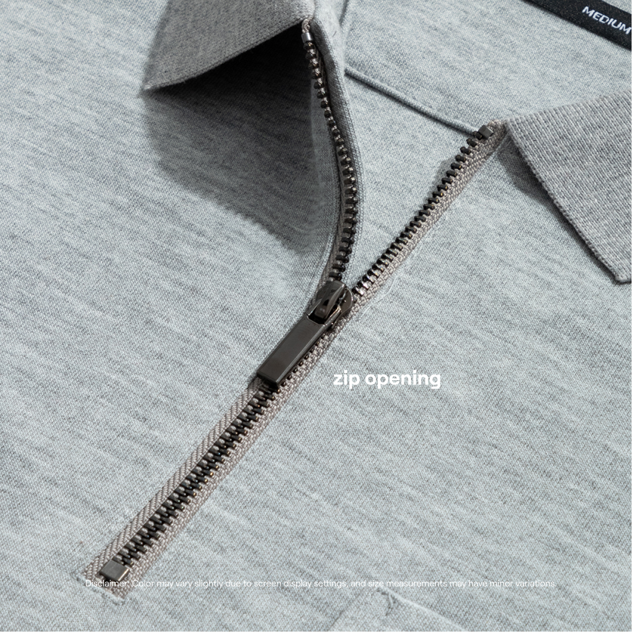 Men's Get-Up, Zip Up Polo Shirt