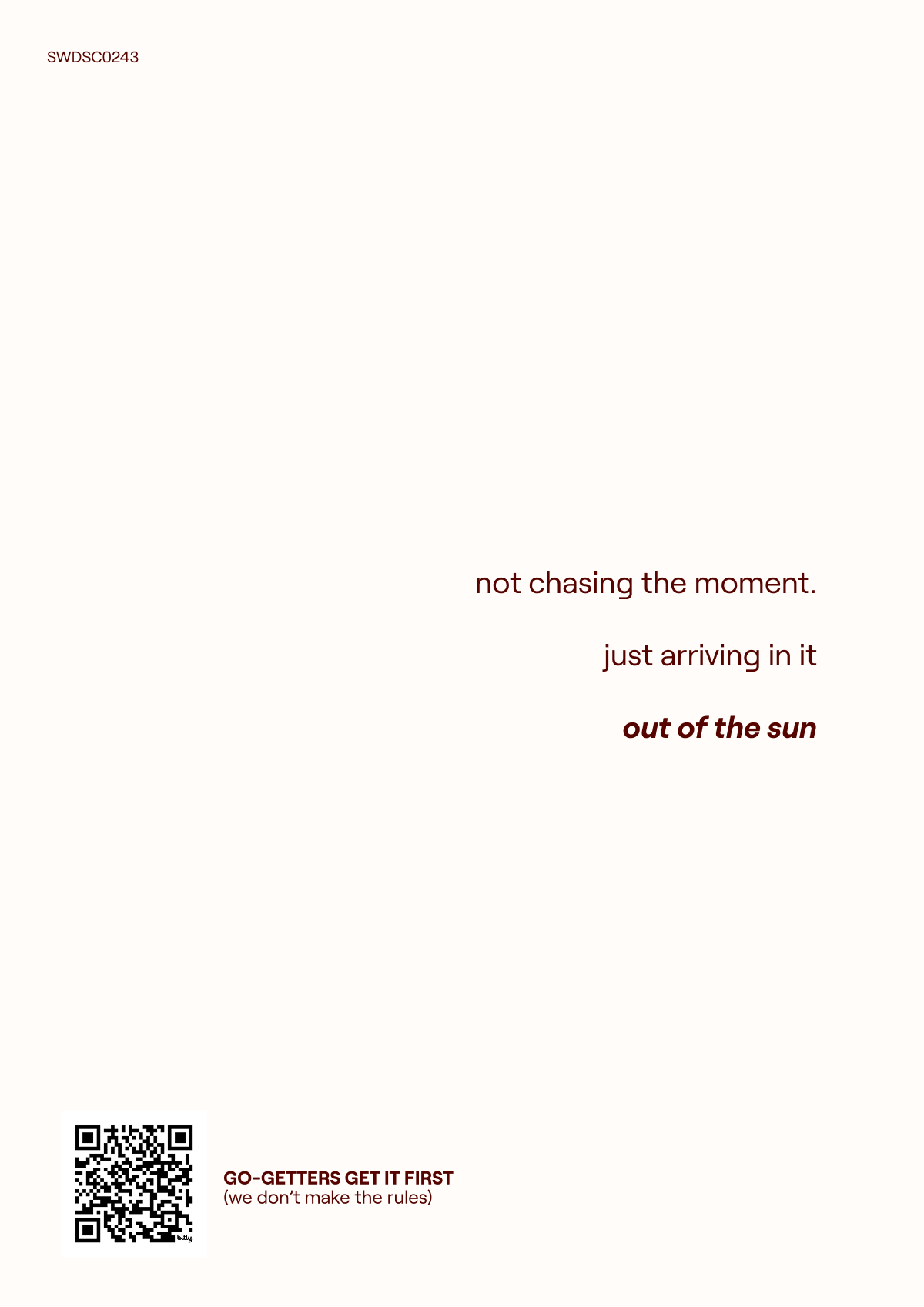 Straightforward Postcards Out of the Sun