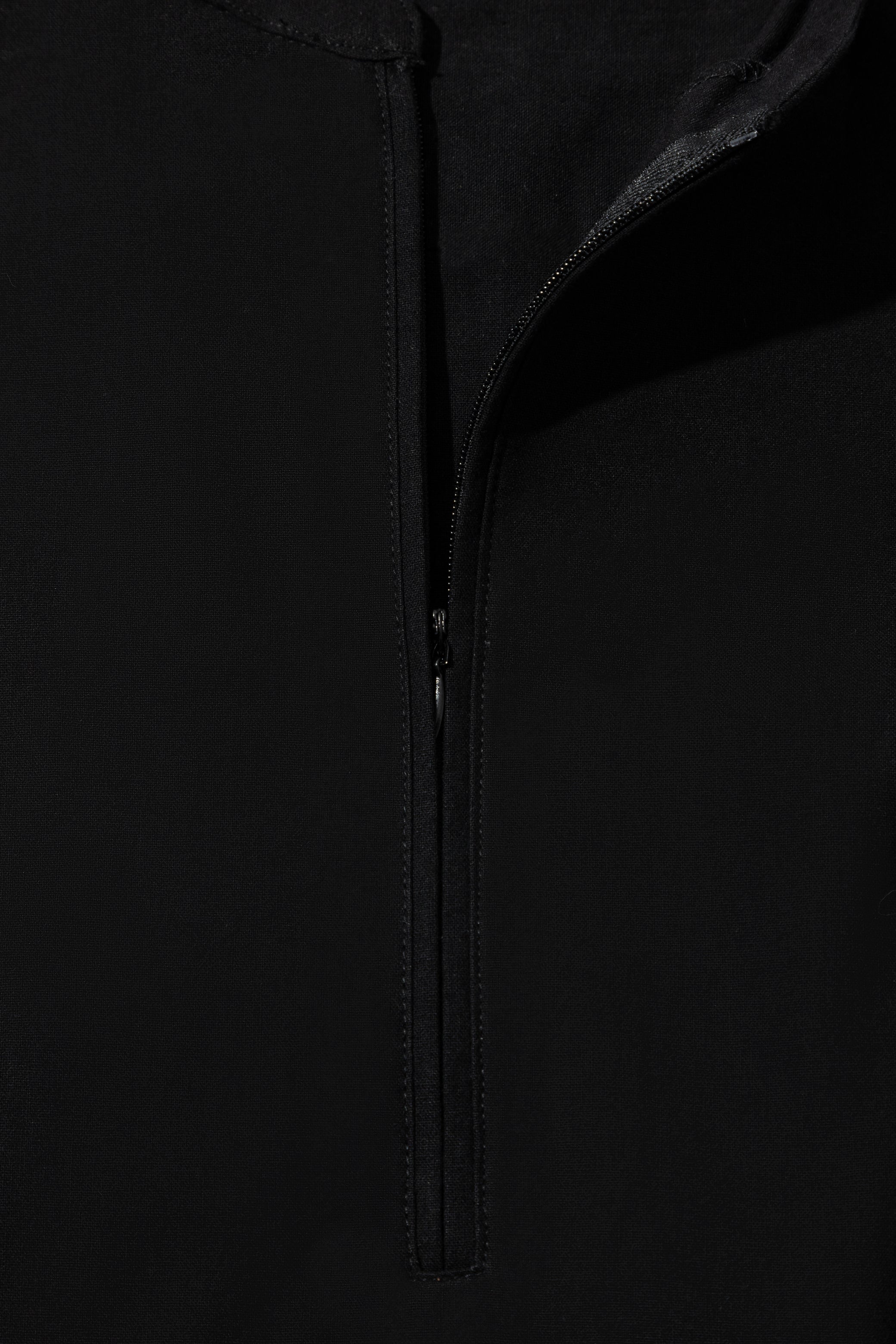 Linen Blend Zipped Top