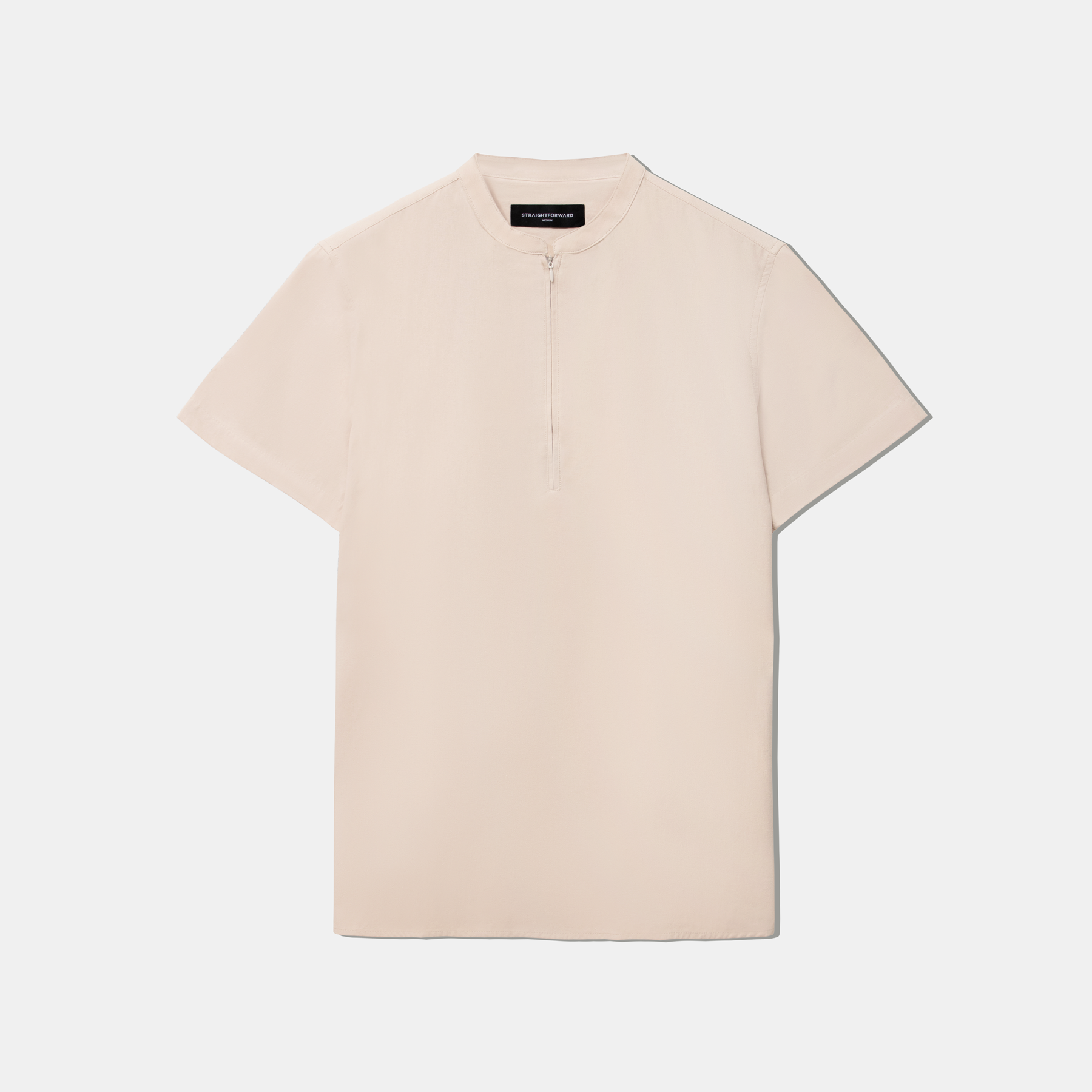 Linen Blend Zipped Top