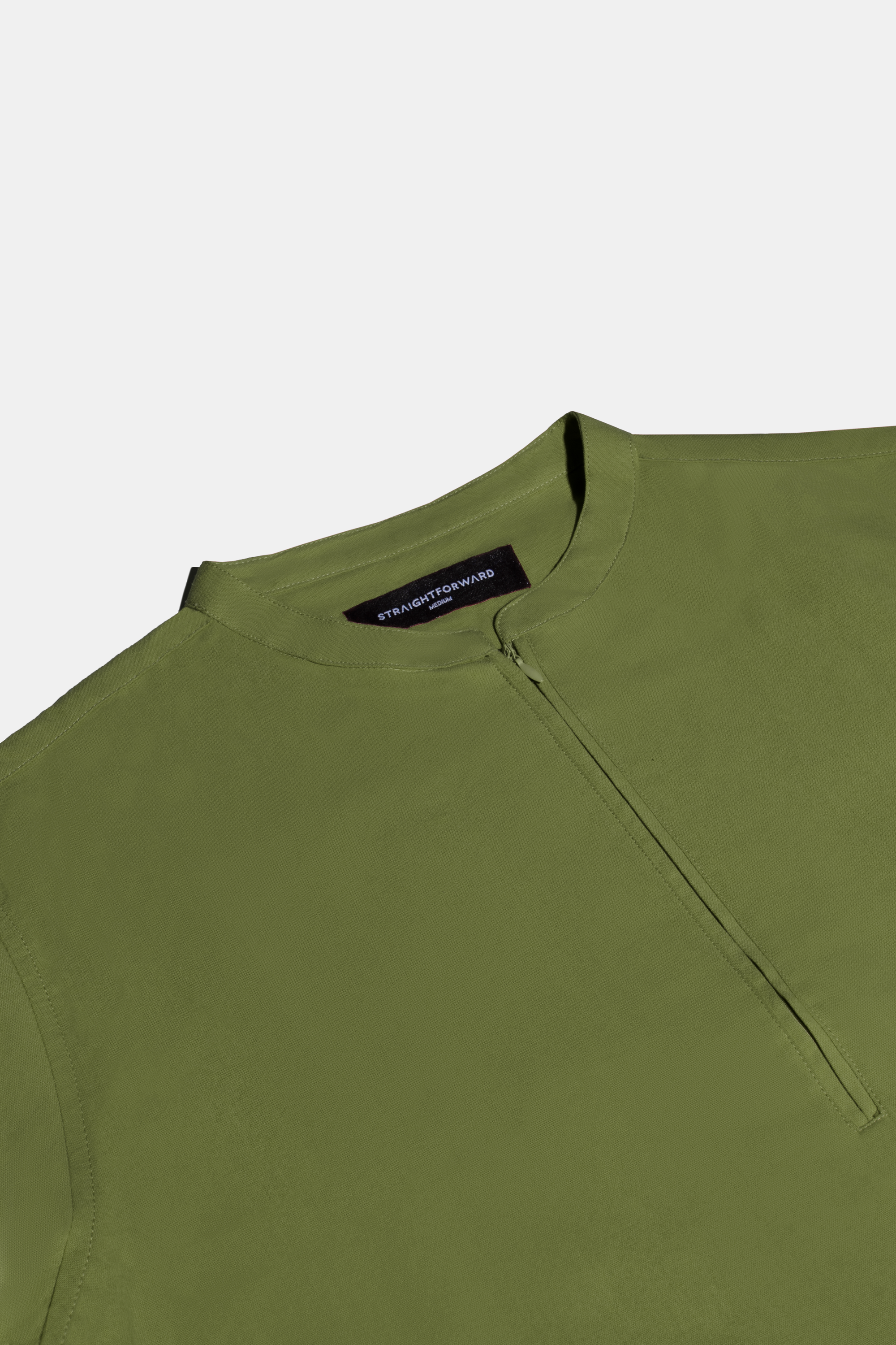 Linen Blend Zipped Top