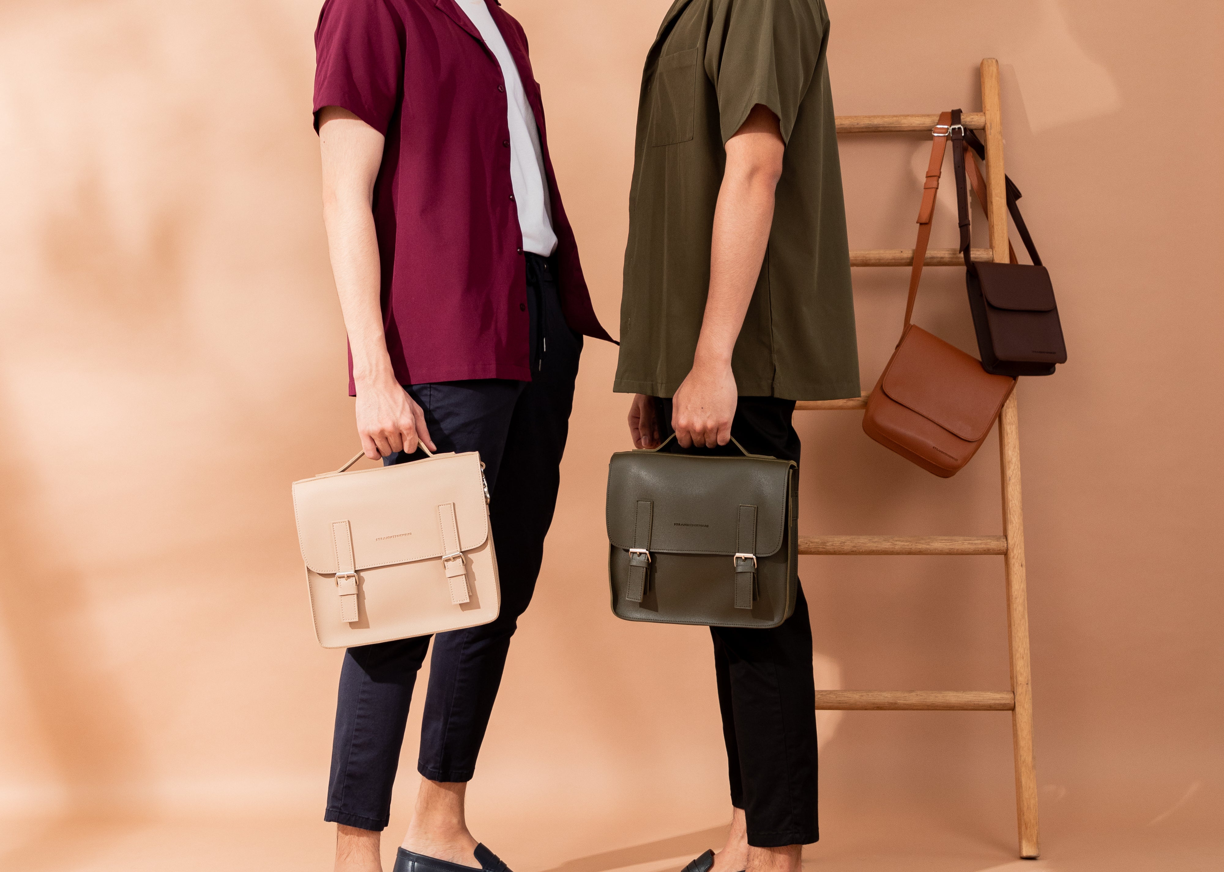Man: Daily Vegan Leather Bags