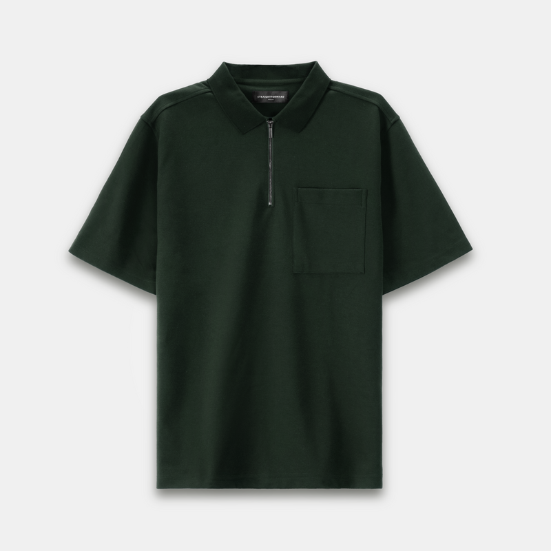 Men s Get Up Zip Up Polo Shirt Straightforward