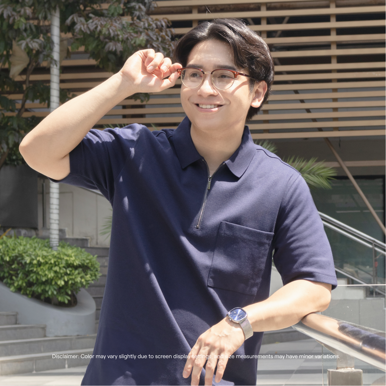 Men's Get-Up, Zip Up Polo Shirt