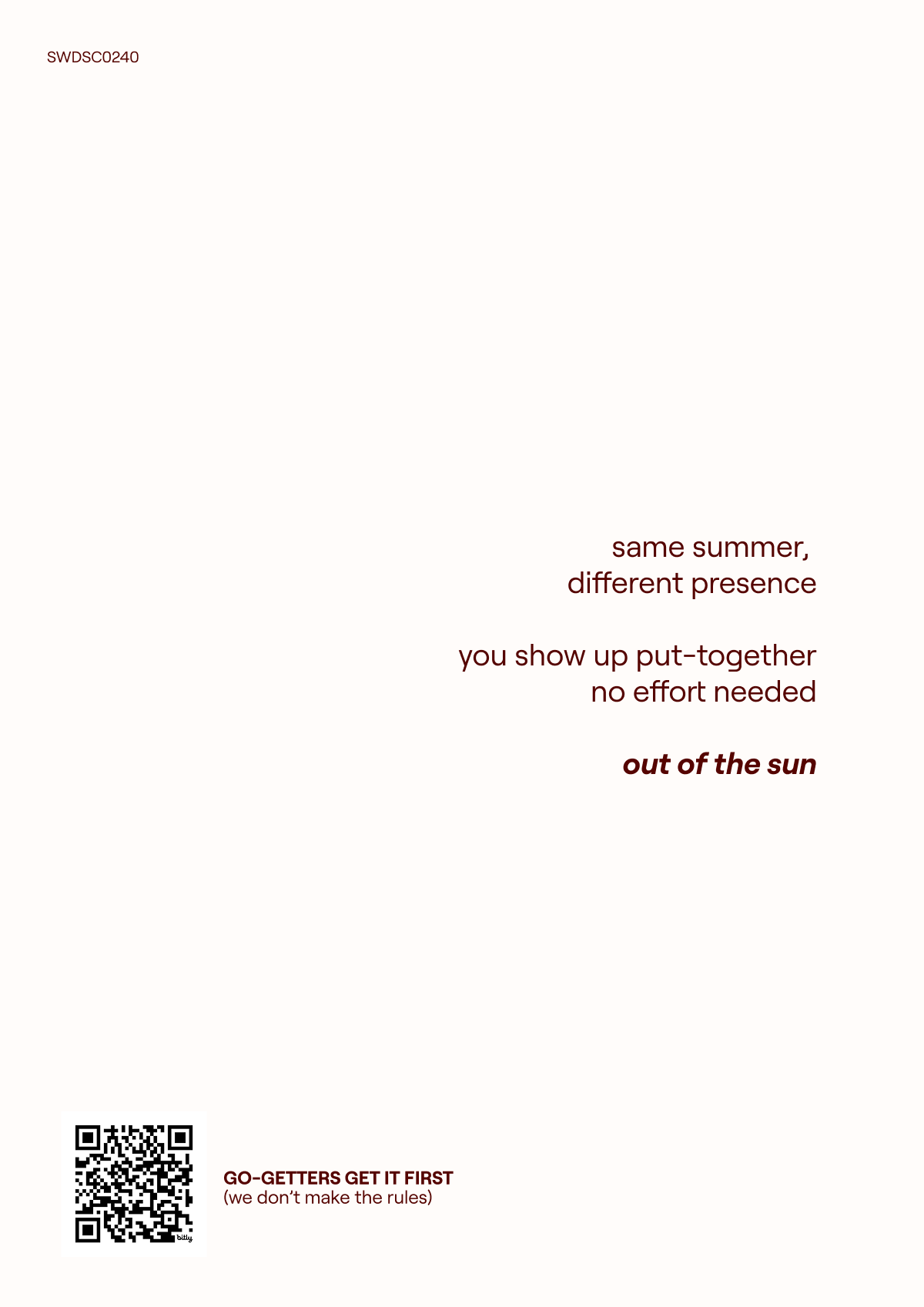 Straightforward Postcards Out of the Sun