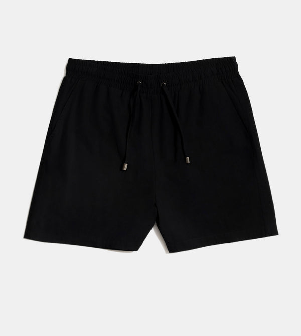 Linen Blend Drawstring Summer Shorts