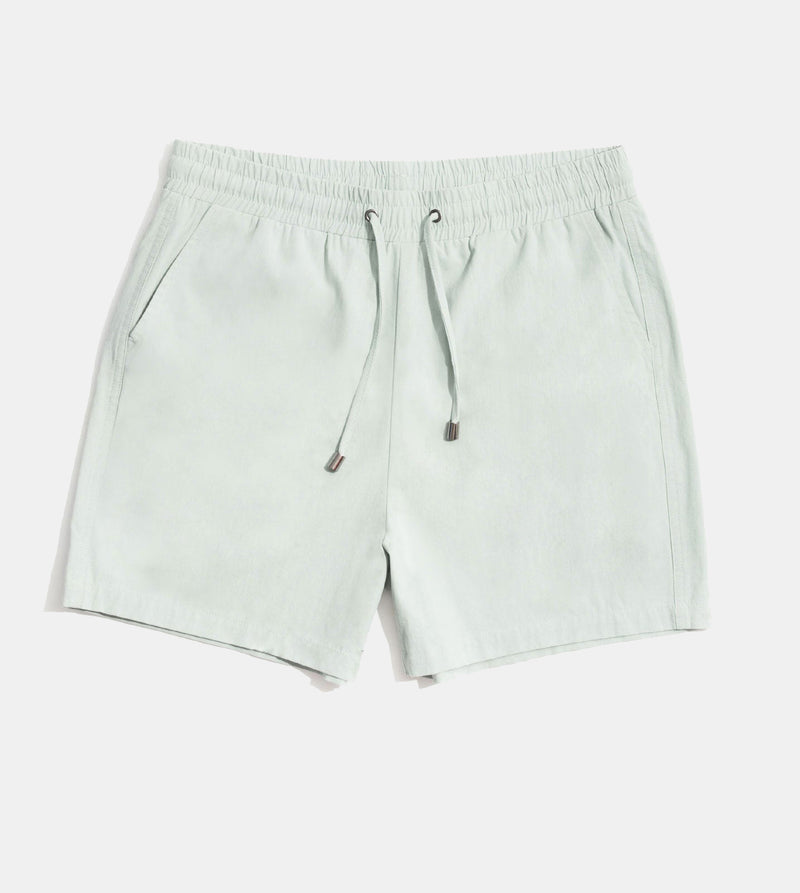 Linen Blend Drawstring Summer Shorts