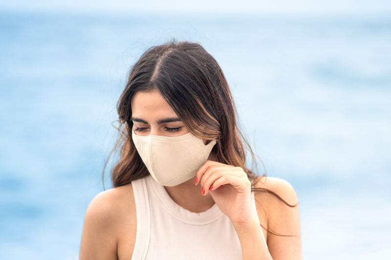 Linen Blend Ergonomic Mask