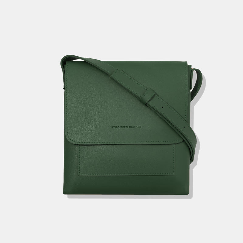 Green leather sling 2025 bag