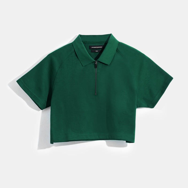 Women's zip online up polo shirts
