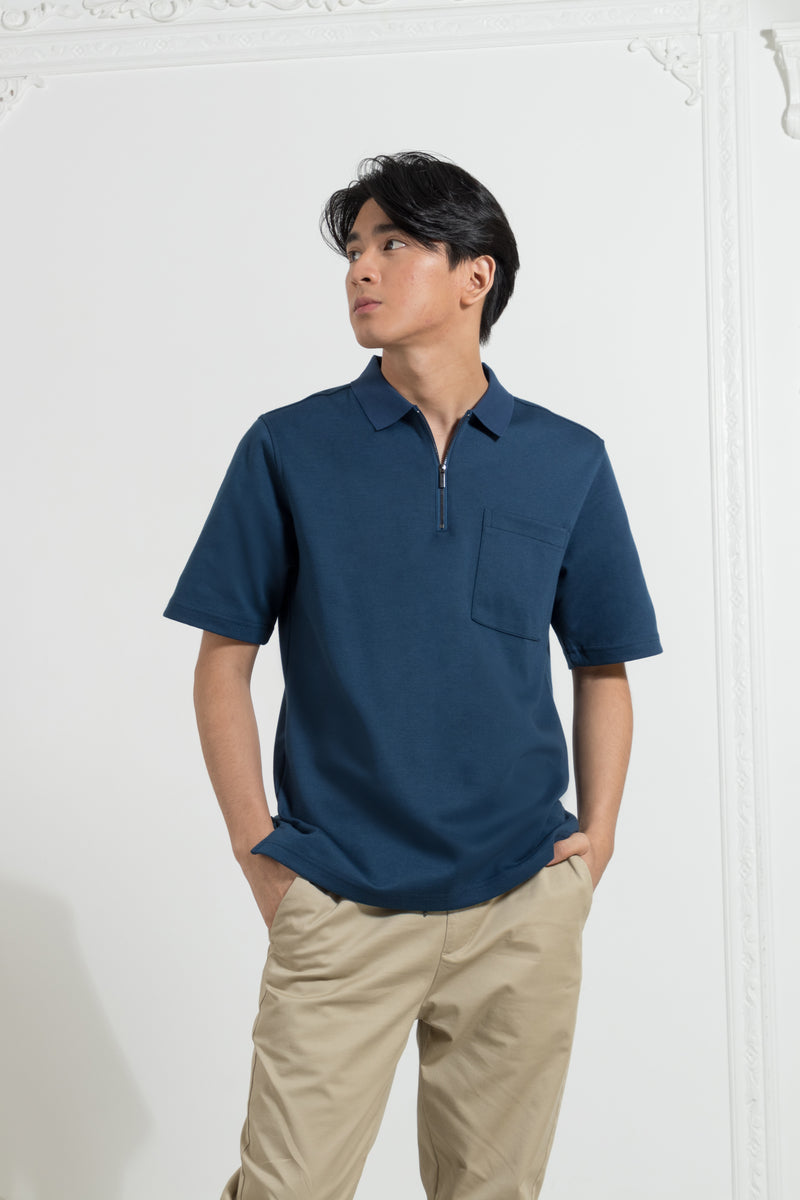 Men's Get-Up, Zip Up Polo Shirt