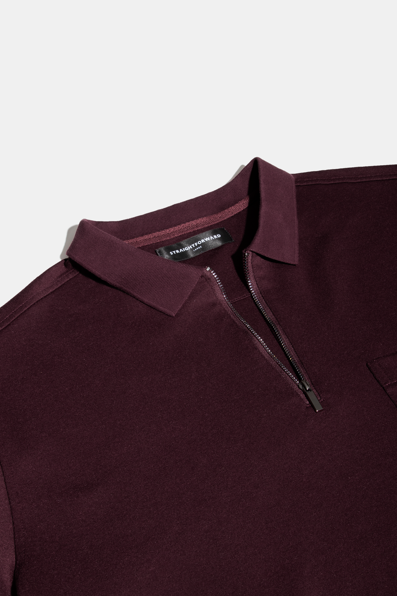 Men s Get Up Zip Up Polo Shirt Straightforward