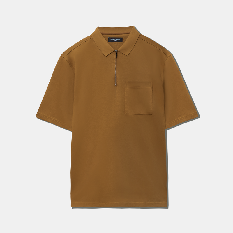 Men's zip up polo shirts hotsell